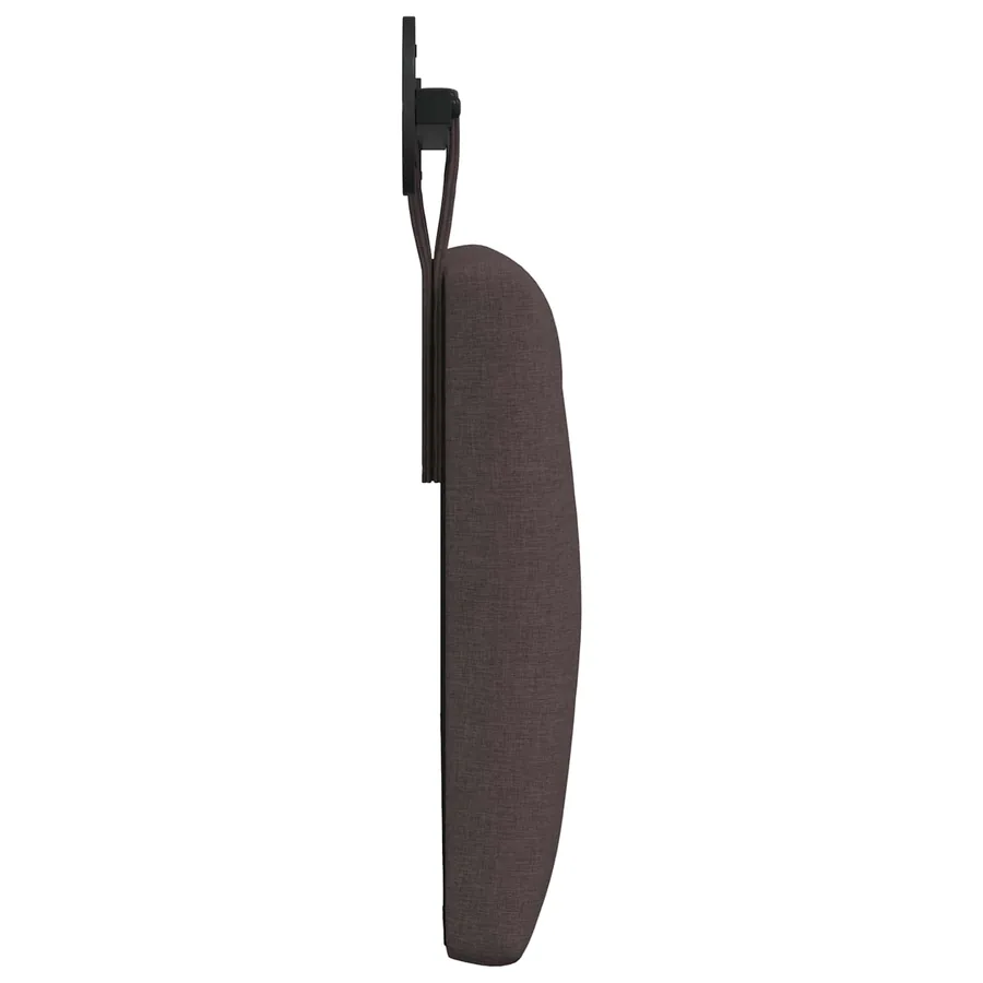 Tête de lit suspendue Marron foncé Tissu - 6
