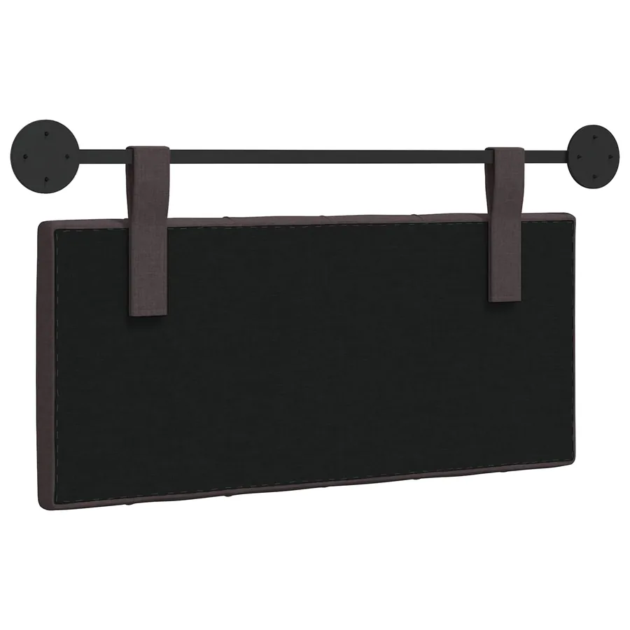 Tête de lit suspendue Marron foncé Tissu - 7