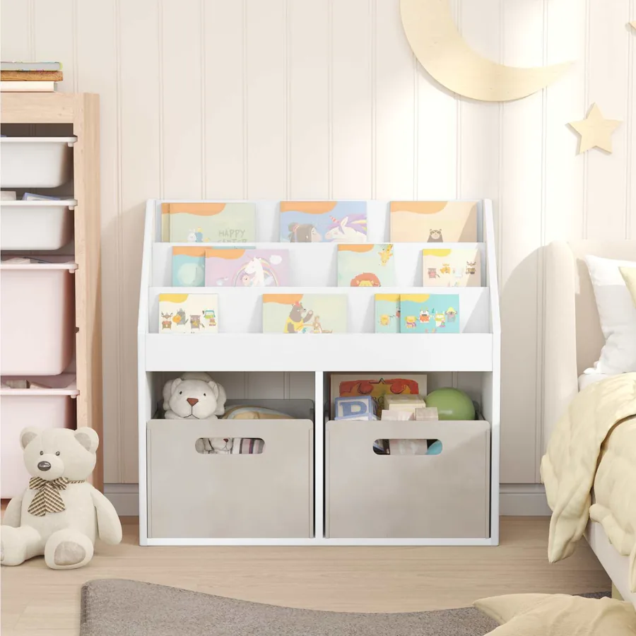 Bibliothèque pour enfants Blanc 72,5 x 29,5 x 69 cm - 4