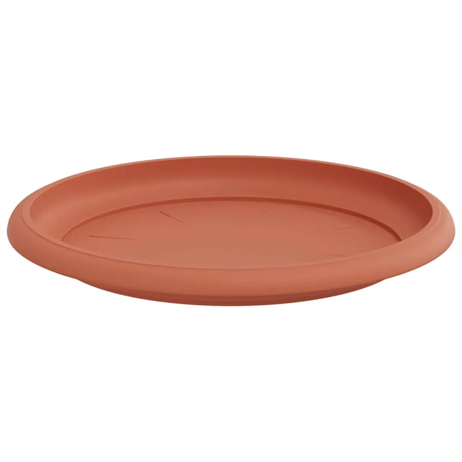 Plateau à fleurs rond 6 pcs Rouge brique Ø 17,5 x 2 cm - 5