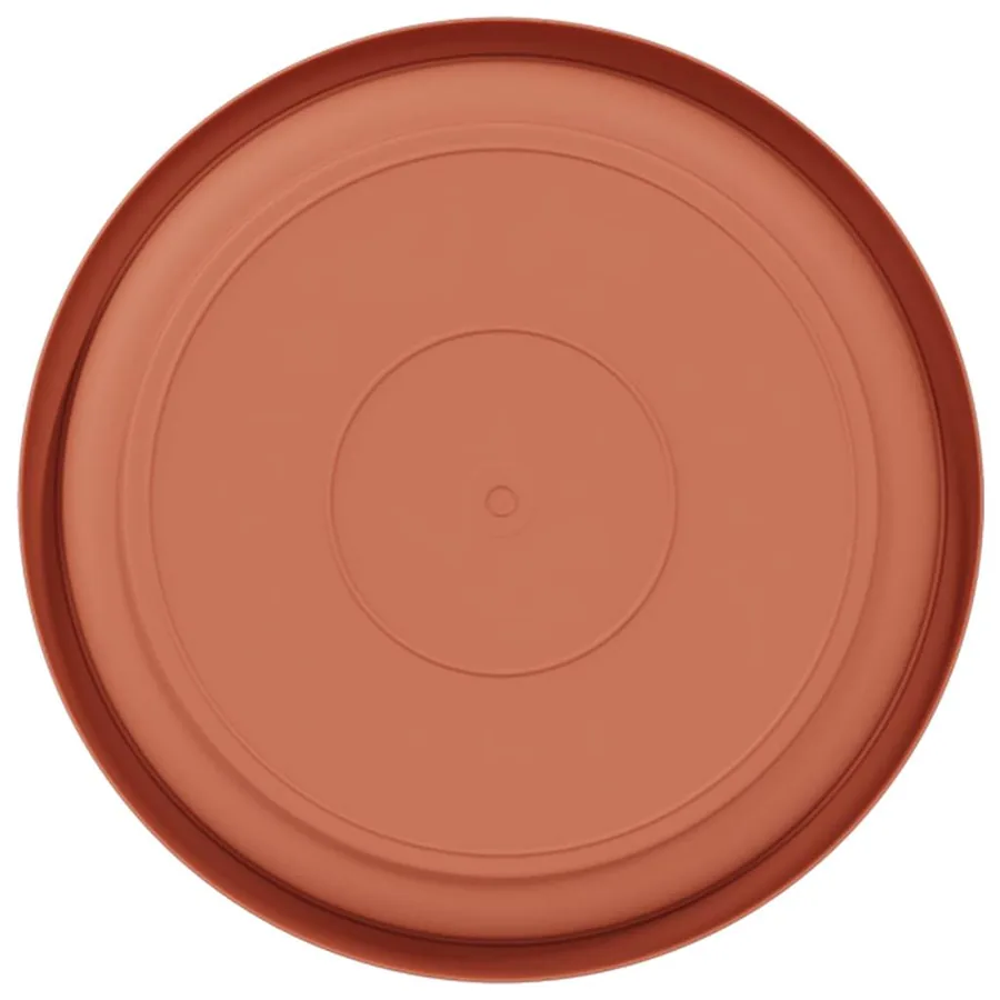 Plateau à fleurs rond 6 pcs Rouge brique Ø 17,5 x 2 cm - 6