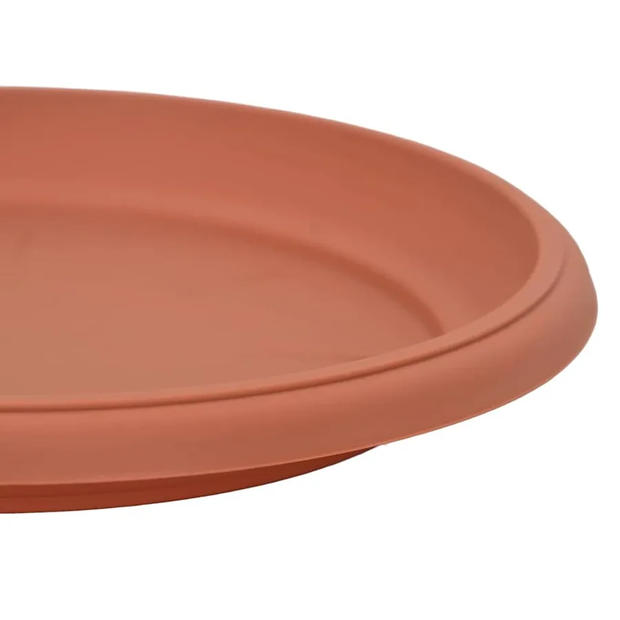 Plateau à fleurs rond 6 pcs Rouge brique Ø 17,5 x 2 cm - 9
