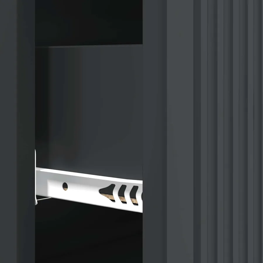 Armoire à tiroirs Noir 66 x 34,5 x 90 cm Bois d'ingénierie - 10