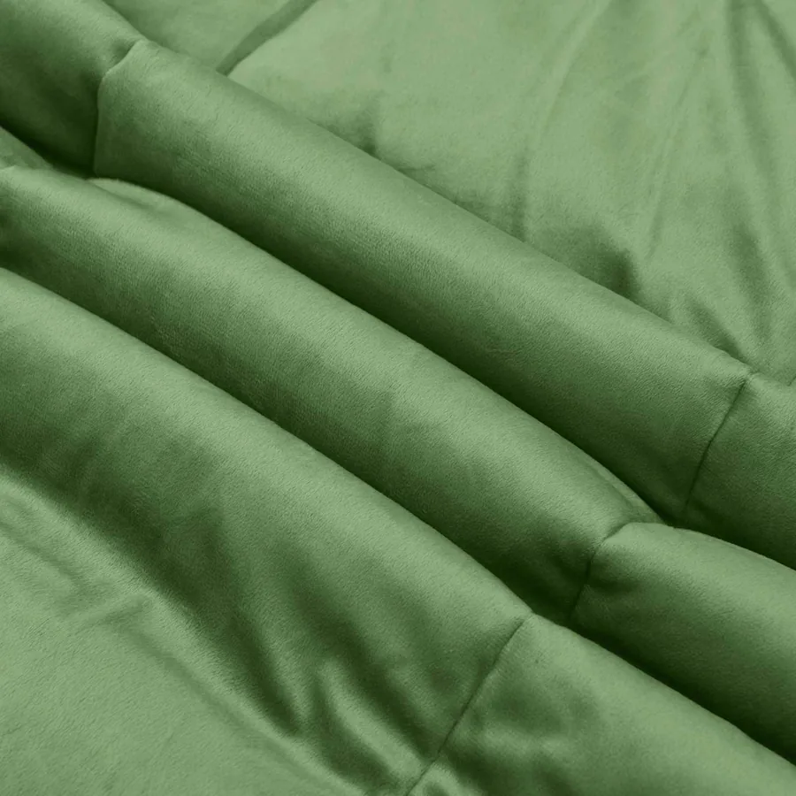 Duvet d'hiver Matelassé Vert 155 x 200 cm Microfibre - 7
