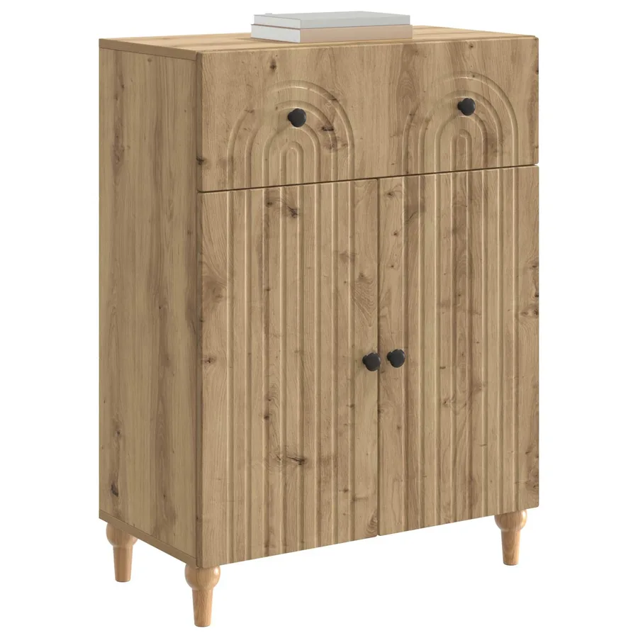 Buffet Chêne artisanal 66 x 34,5 x 90 cm Bois d'ingénierie - 3