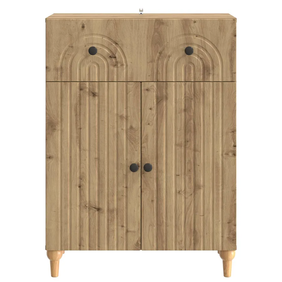Buffet Chêne artisanal 66 x 34,5 x 90 cm Bois d'ingénierie - 6