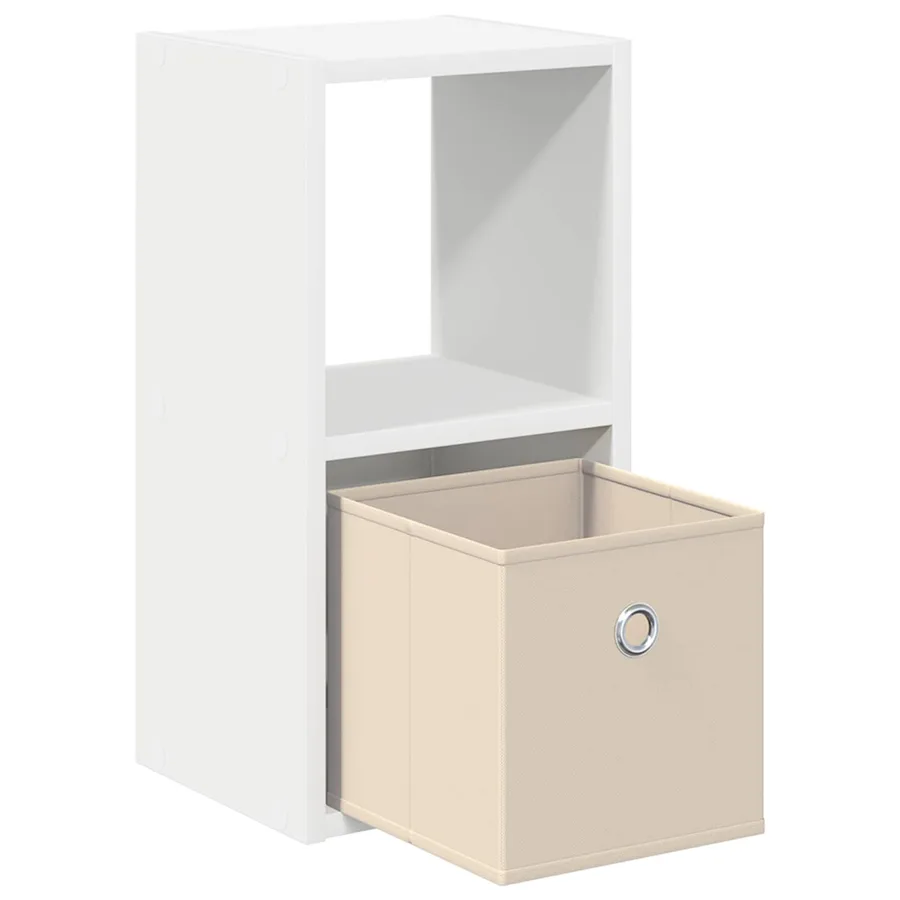 Table de chevet avec tiroir 2 pcs Blanc 25,5 x 22 x 49,5 cm - 5