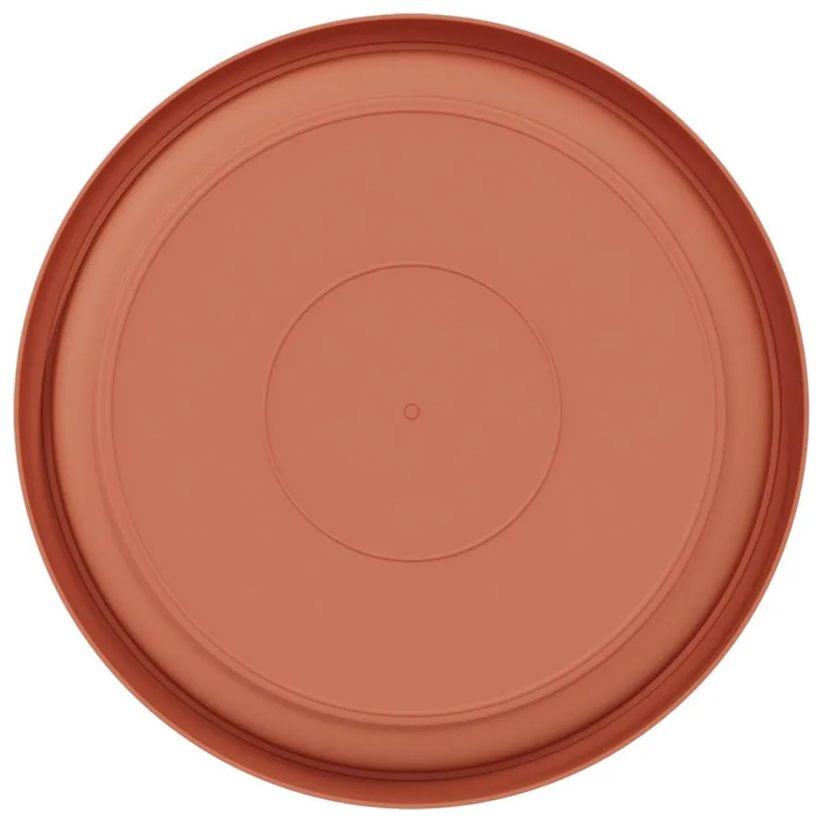 Plateau à fleurs rond 24 pcs Rouge brique Ø 21,5 x 2,5 cm - 6
