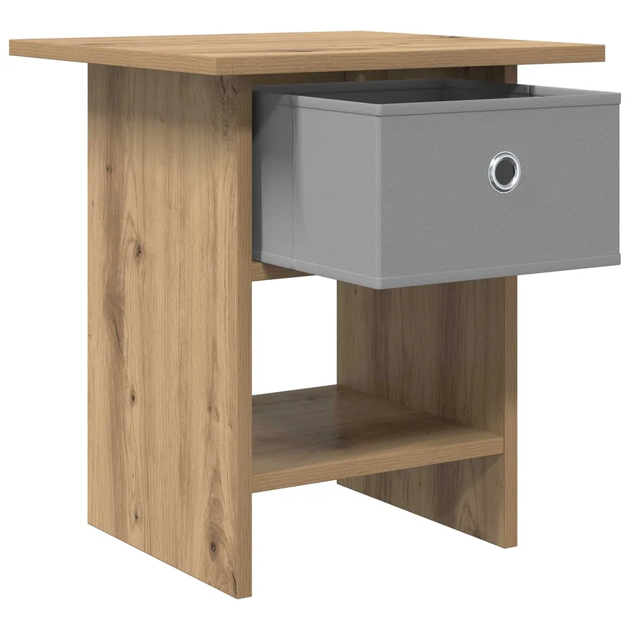 Table de chevet Chêne artisanal 41 x 40 x 45 cm - 5