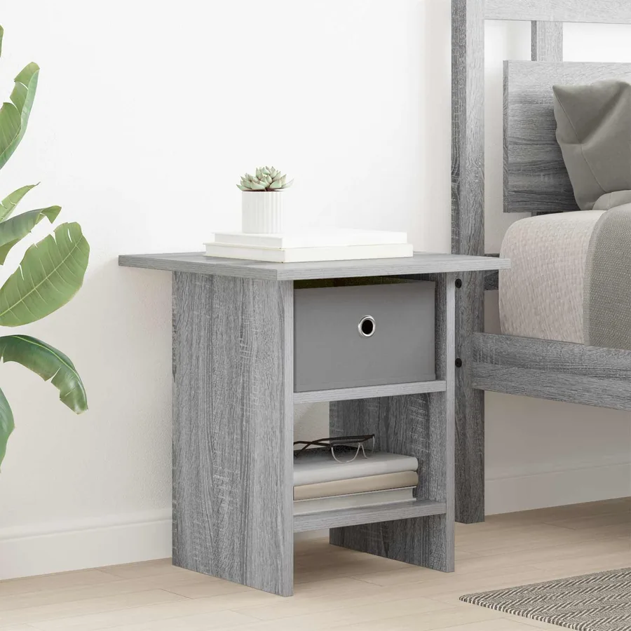 Table de chevet Gris Sonoma 41 x 40 x 45 cm Bois d'ingénierie