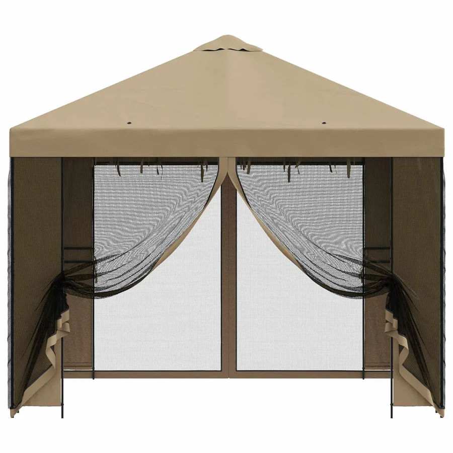 Abri de jardin avec parois 3 x 3 m Beige Polyester et Acier - 5