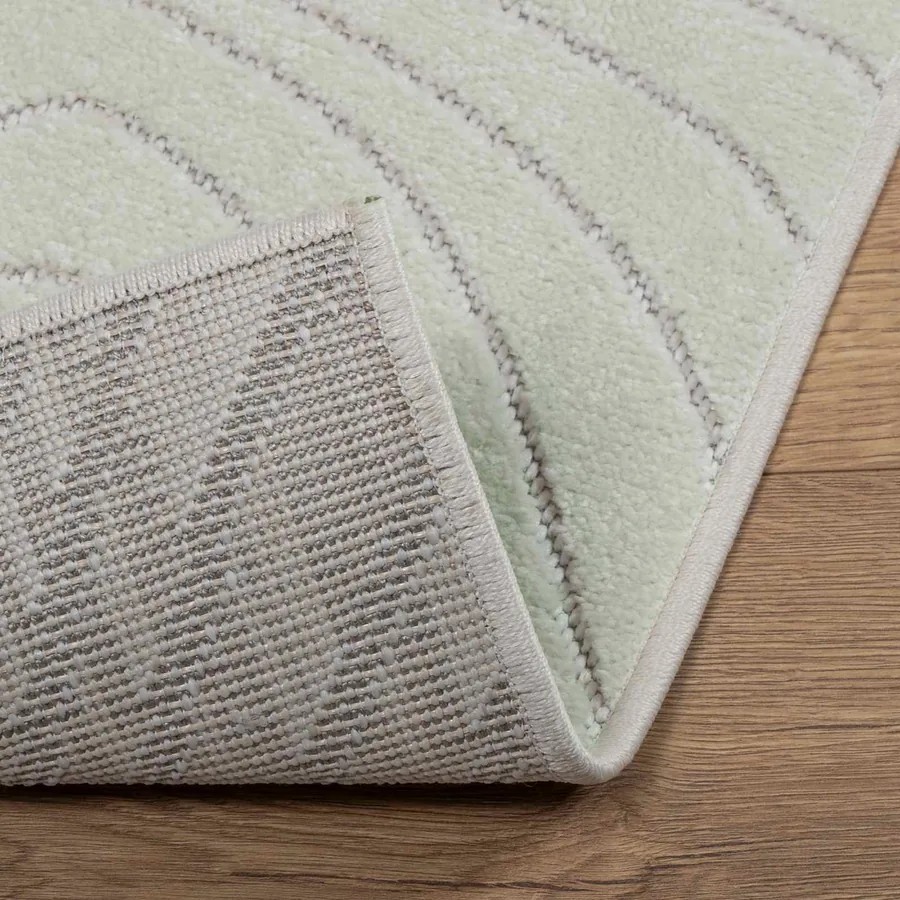 Tapis de surface Carré PALMERAS Vert 120 x 120 cm Polyester - 4