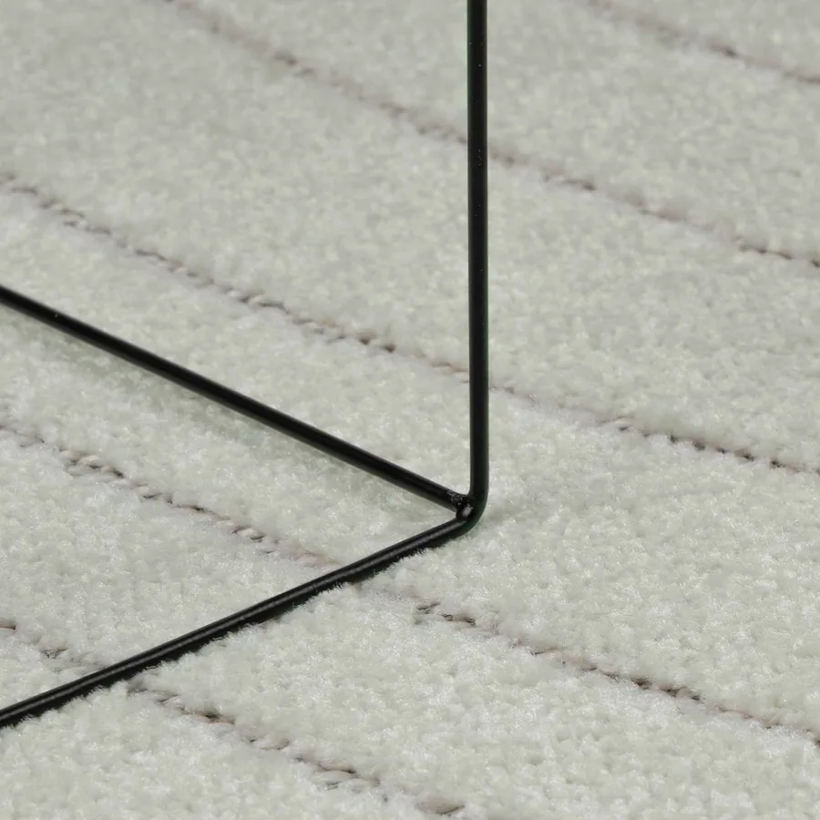 Tapis de surface Carré PALMERAS Vert 120 x 120 cm Polyester - 5