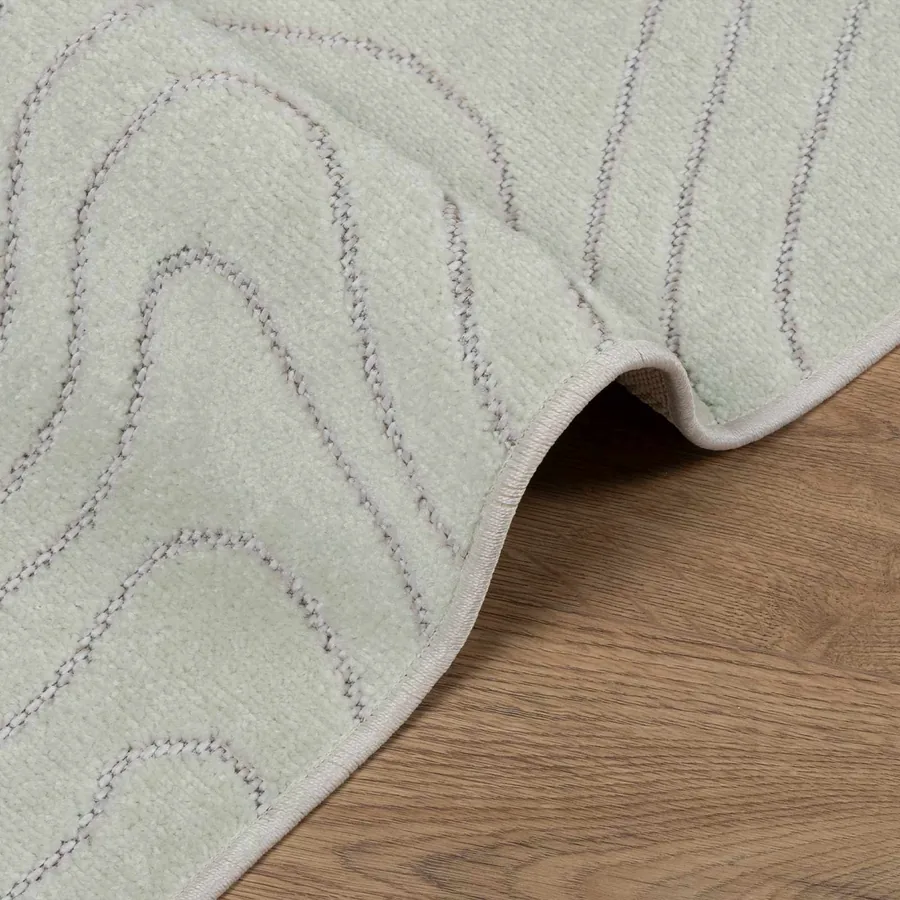 Tapis de surface Carré PALMERAS Vert 120 x 120 cm Polyester - 6