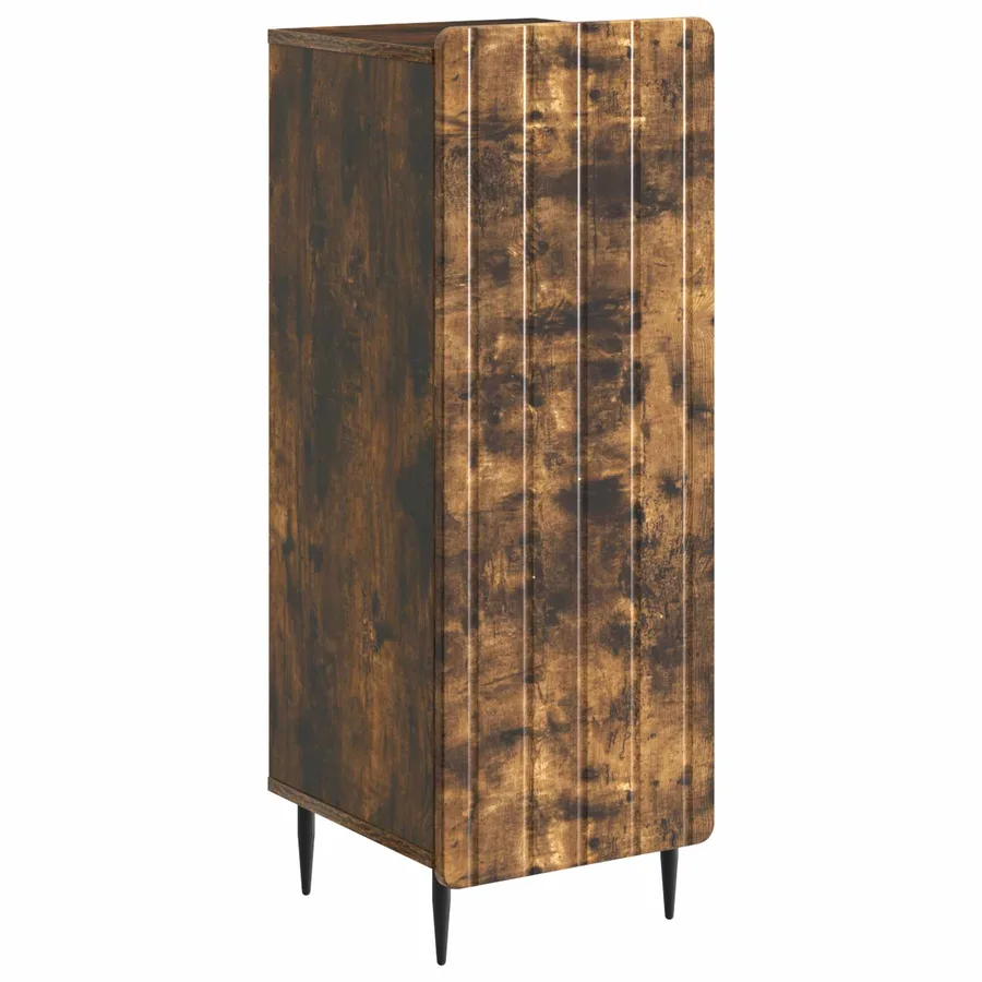 Buffet Chêne fumé 34,5 x 33 x 92 cm Bois d'ingénierie - 2