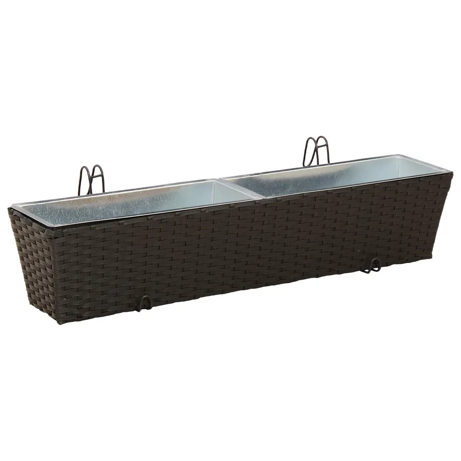 Garde-Corps 2 pcs 80 x 17 x 17 cm Métал - 3