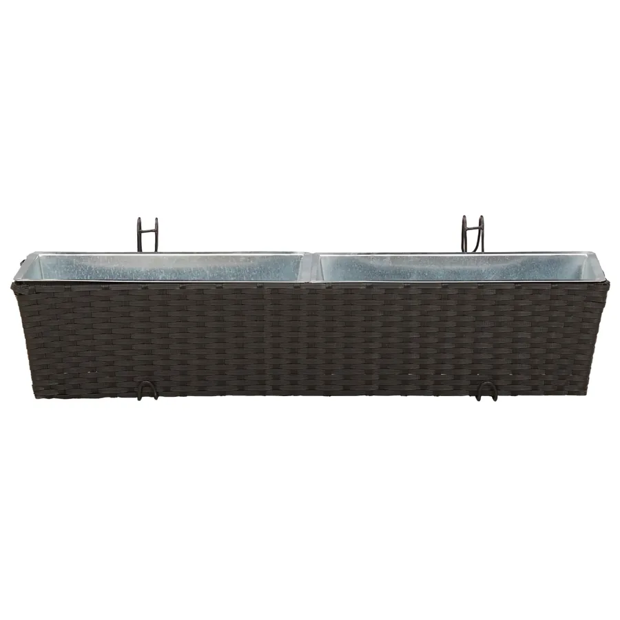 Garde-Corps 2 pcs 80 x 17 x 17 cm Métал - 5