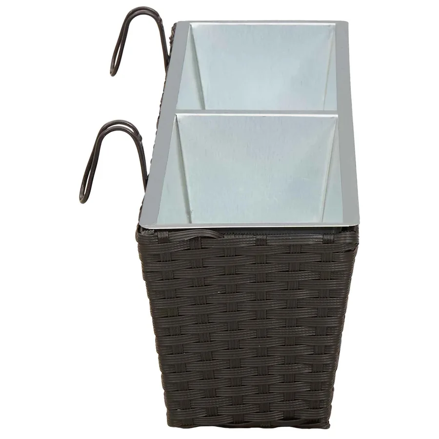 Garde-Corps 2 pcs 80 x 17 x 17 cm Métал - 6