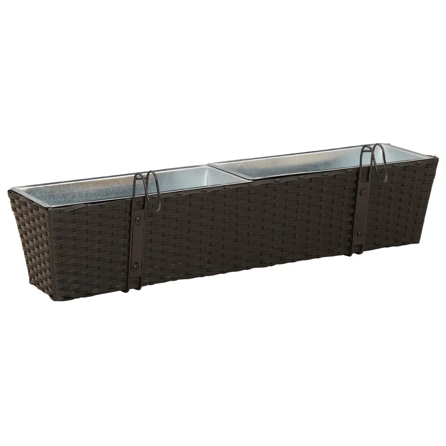 Garde-Corps 2 pcs 80 x 17 x 17 cm Métал - 7