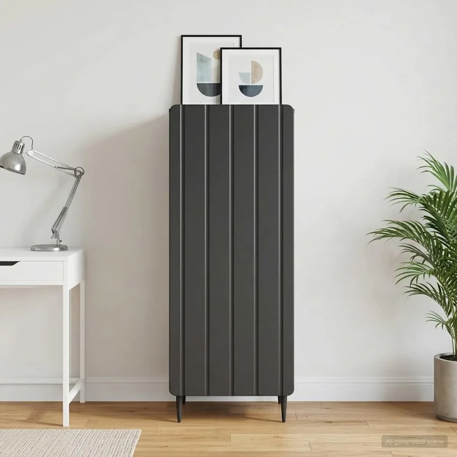 Buffet Noir 34,5 x 33 x 92 cm Bois d'ingénierie