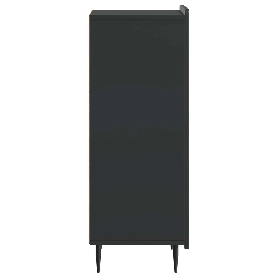 Buffet Noir 34,5 x 33 x 92 cm Bois d'ingénierie - 7