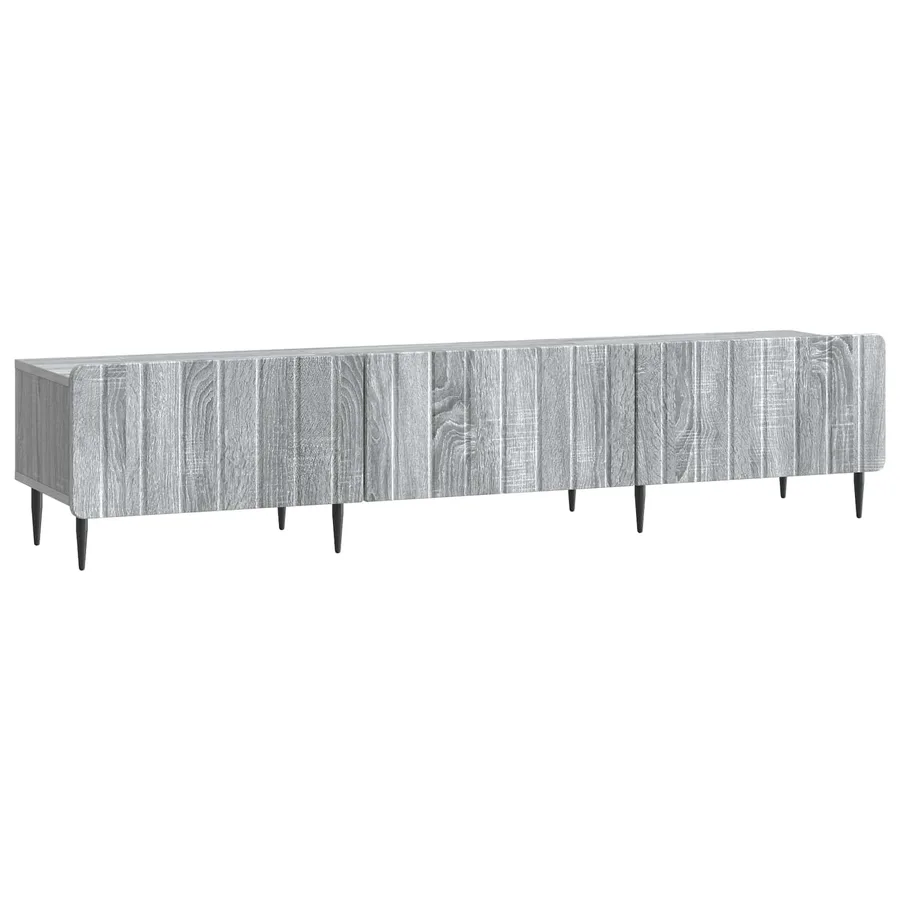 Meuble TV Sonoma gris 147 x 34,5 x 32 cm Bois d'ingénierie - 2