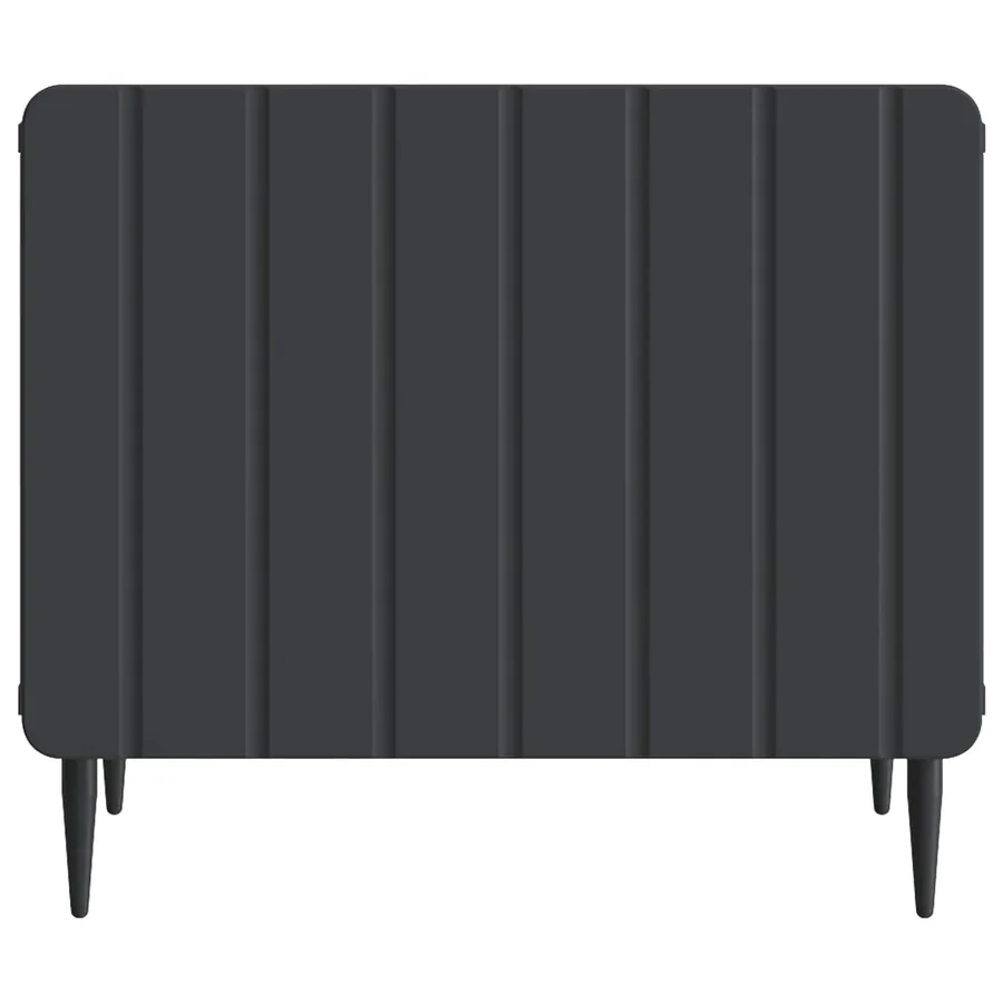 Table basse avec tiroir Noir 49 x 50 x 42 cm Bois d'ingénierie - 5