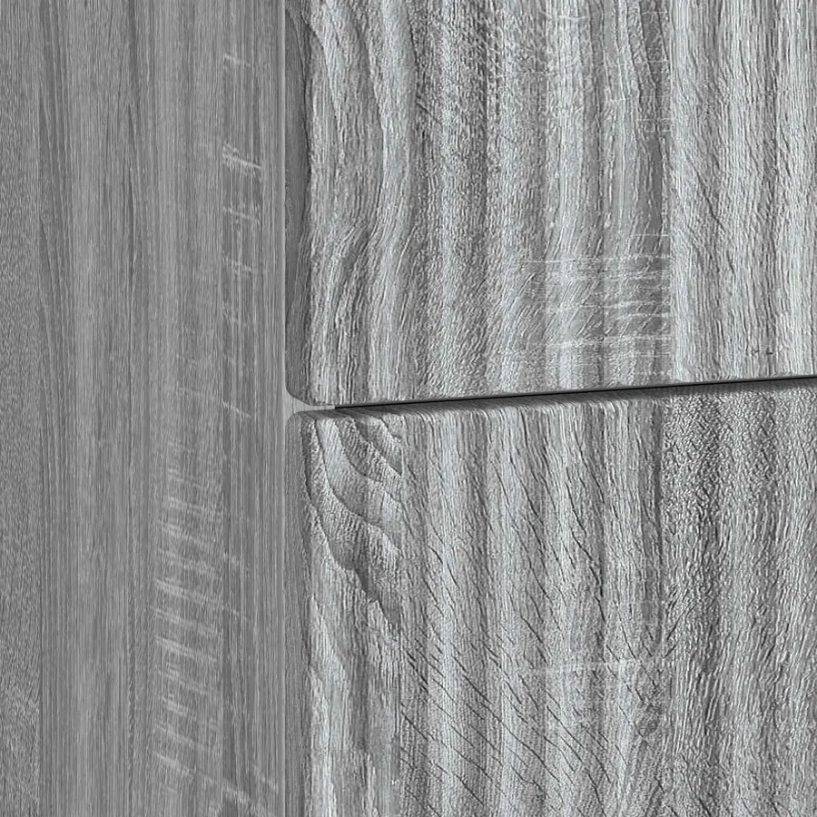 Cabinet de chevet 2 pcs Sonoma gris 43 x 34,5 x 48 cm - 10