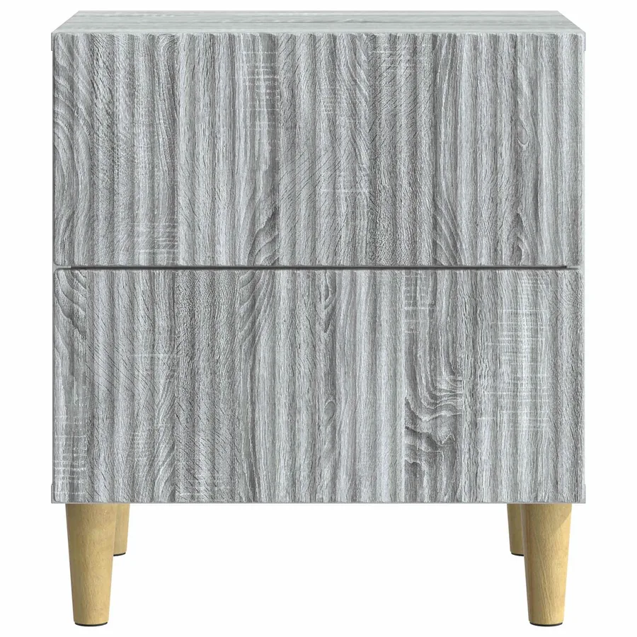 Cabinet de chevet 2 pcs Sonoma gris 43 x 34,5 x 48 cm - 7