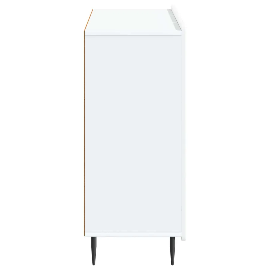 Buffet Blanc 89 x 34,5 x 82 cm Bois d'ingénierie - 7