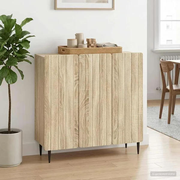 Buffet Chêne Sonoma 89 x 34,5 x 82 cm Bois d'ingénierie