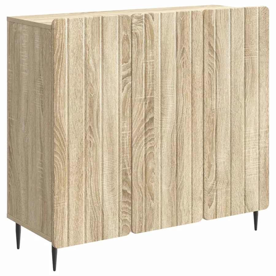 Buffet Chêne Sonoma 89 x 34,5 x 82 cm Bois d'ingénierie - 2