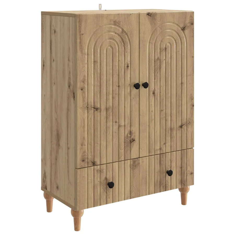 Buffet Chêne artisanal 66 x 34,5 x 95 cm Bois d'ingénierie - 2