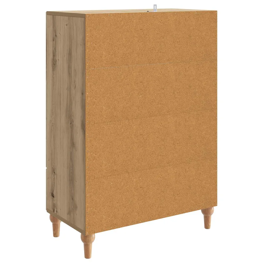 Buffet Chêne artisanal 66 x 34,5 x 95 cm Bois d'ingénierie - 7