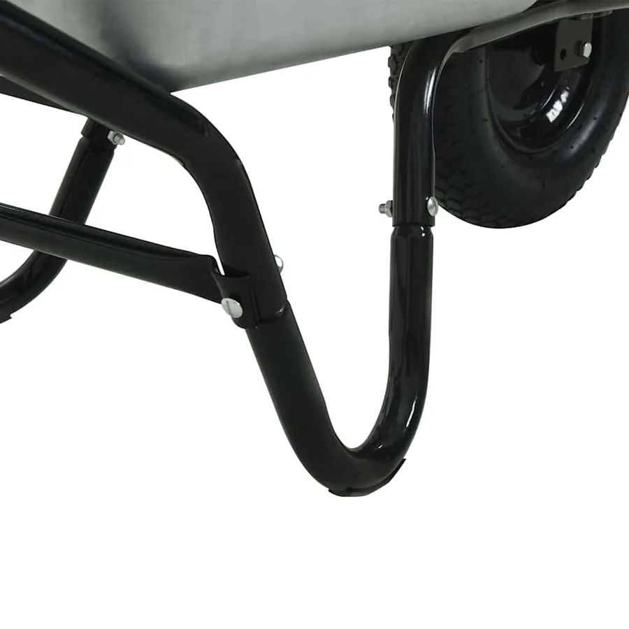 Brouette Argent et noir 141 x 60 x 57 cm Acier - 8