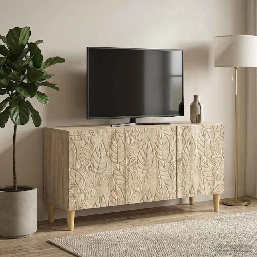 Meuble TV 99 x 34,5 x 50 cm Chêne Sonoma Bois d'ingénierie