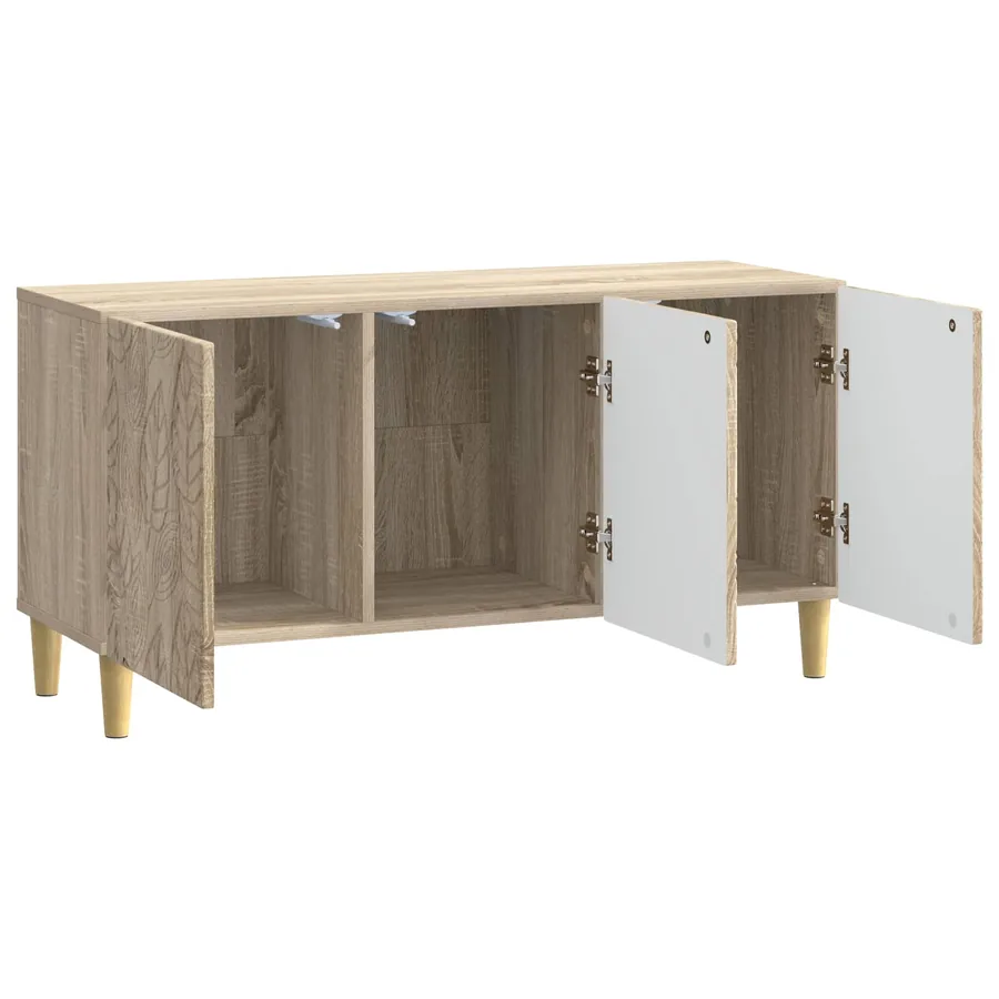 Meuble TV 99 x 34,5 x 50 cm Chêne Sonoma Bois d'ingénierie - 4