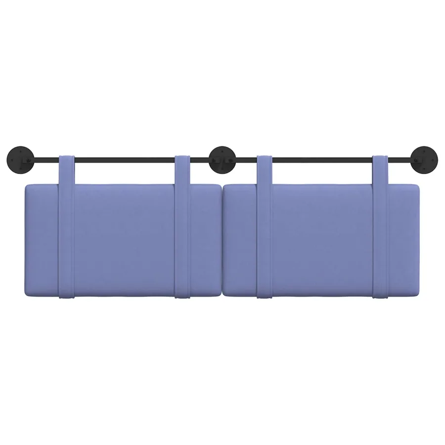 Tête de lit suspendue Bleu denim Tissu - 5