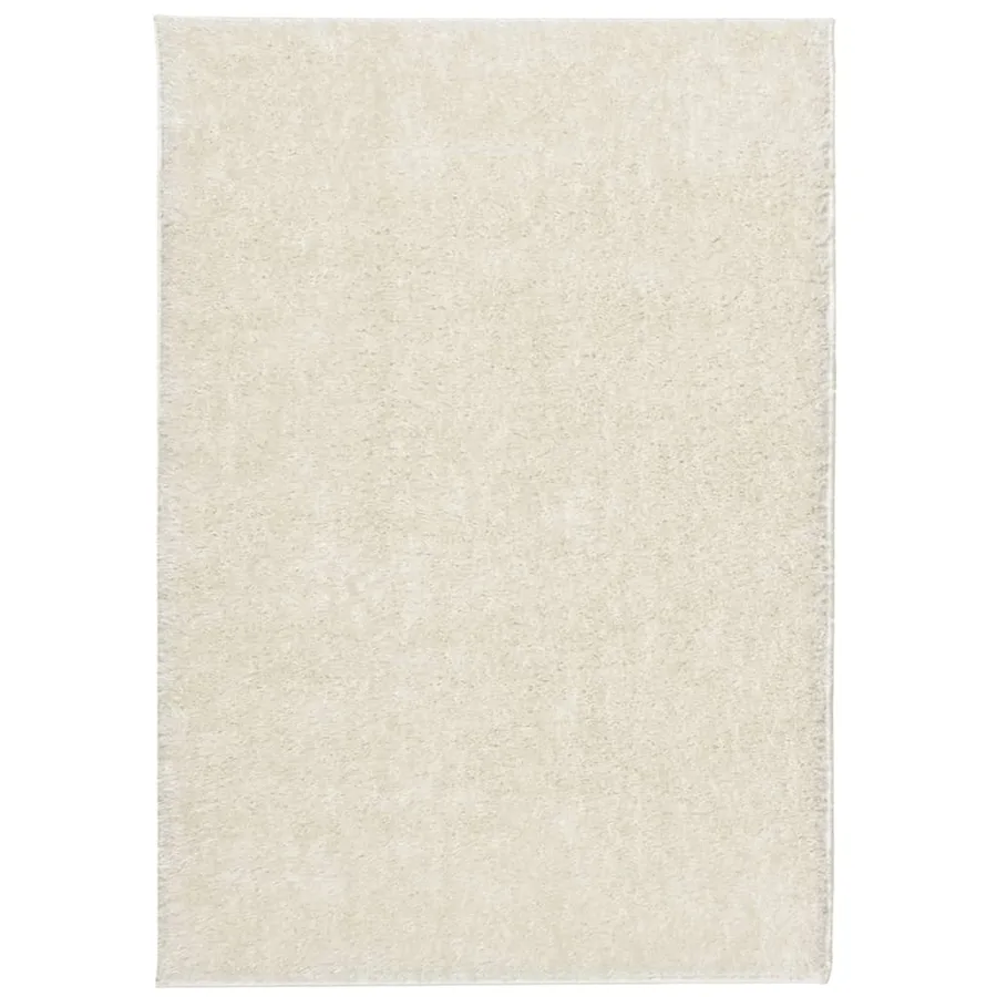 Tapis ISTAN à poils longs aspect brillant crème 140x200 cm - 2