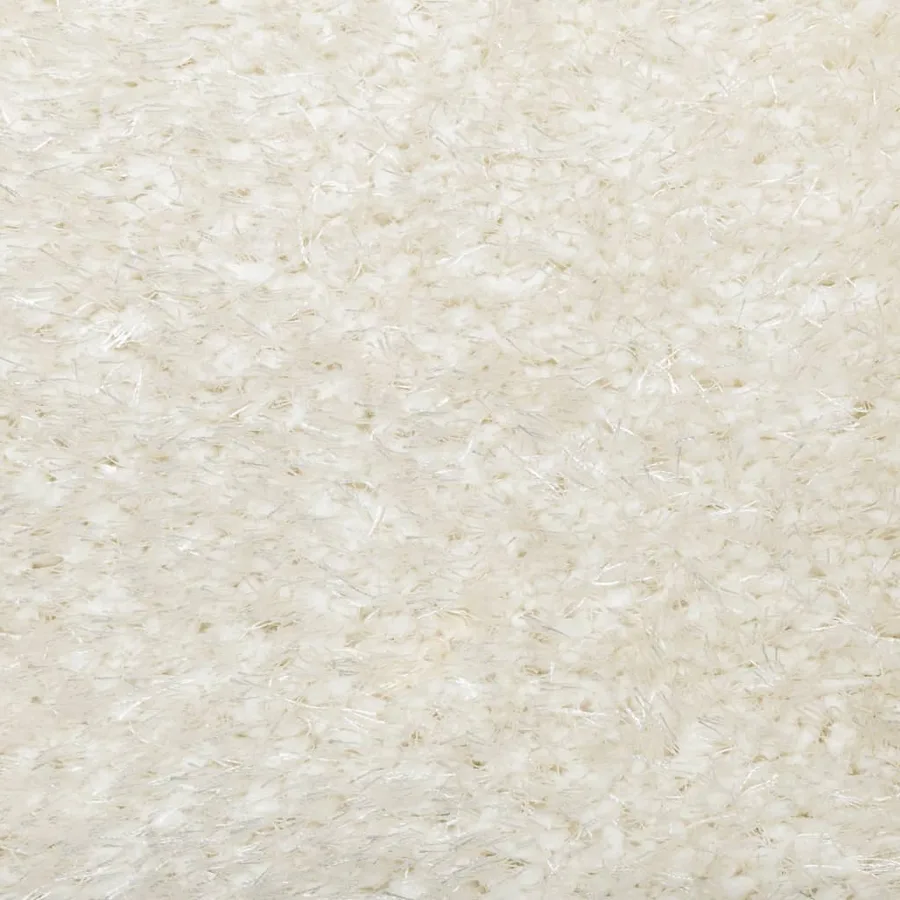 Tapis ISTAN à poils longs aspect brillant crème 140x200 cm - 9