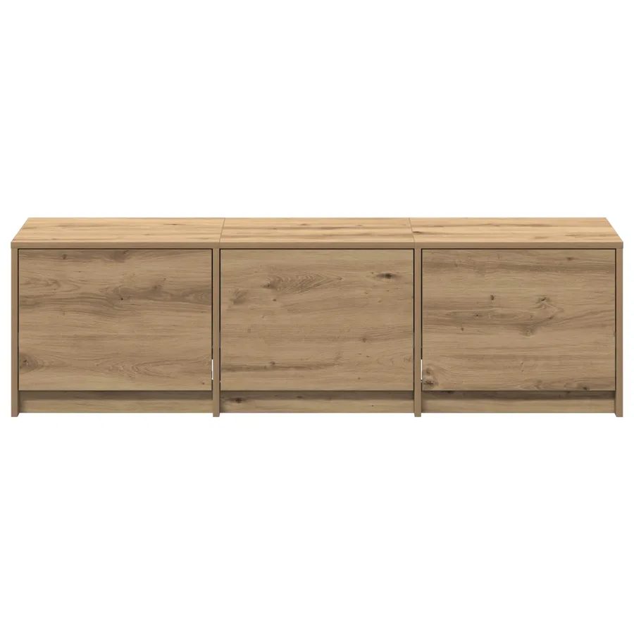 Meuble TV Chêne artisanal Bois d'ingénierie - 7