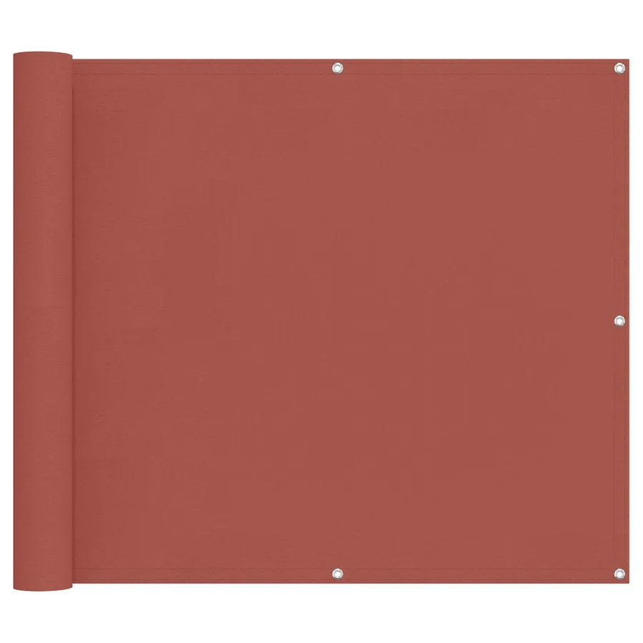 Écran de balcon Terre cuite 100 x 400 cm Tissu Oxford - 2
