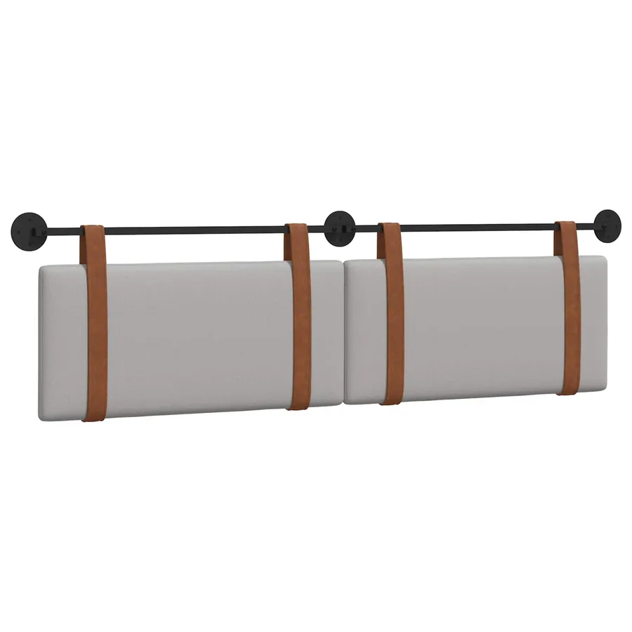 Tête de lit suspendue Gris nuage PU antique - 2