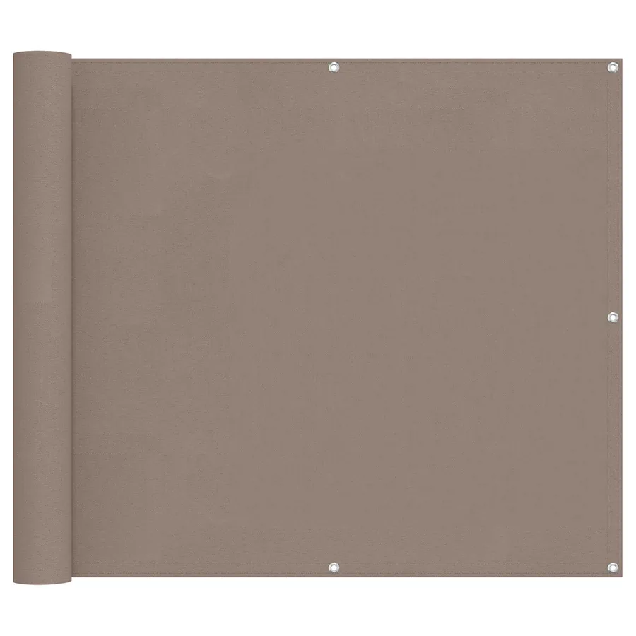 Écran de balcon Taupe 100 x 400 cm Tissu Oxford - 2