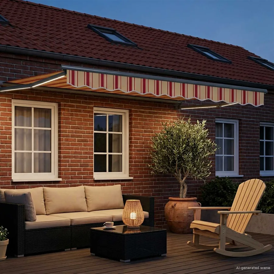 Auvent rétractable électrique Multicolore 3,5 x 2 m - 3