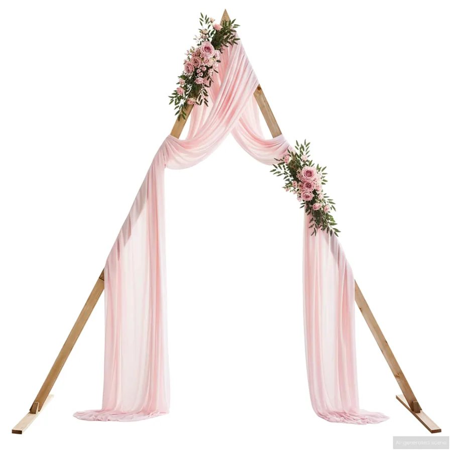 Arche de mariage Marron Clair 202 x 95 x 254 cm - 3