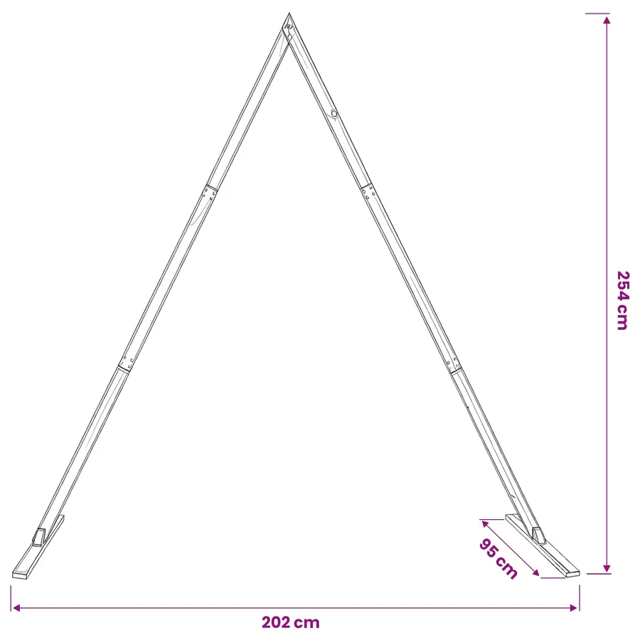 Arche de mariage Marron Clair 202 x 95 x 254 cm - 9