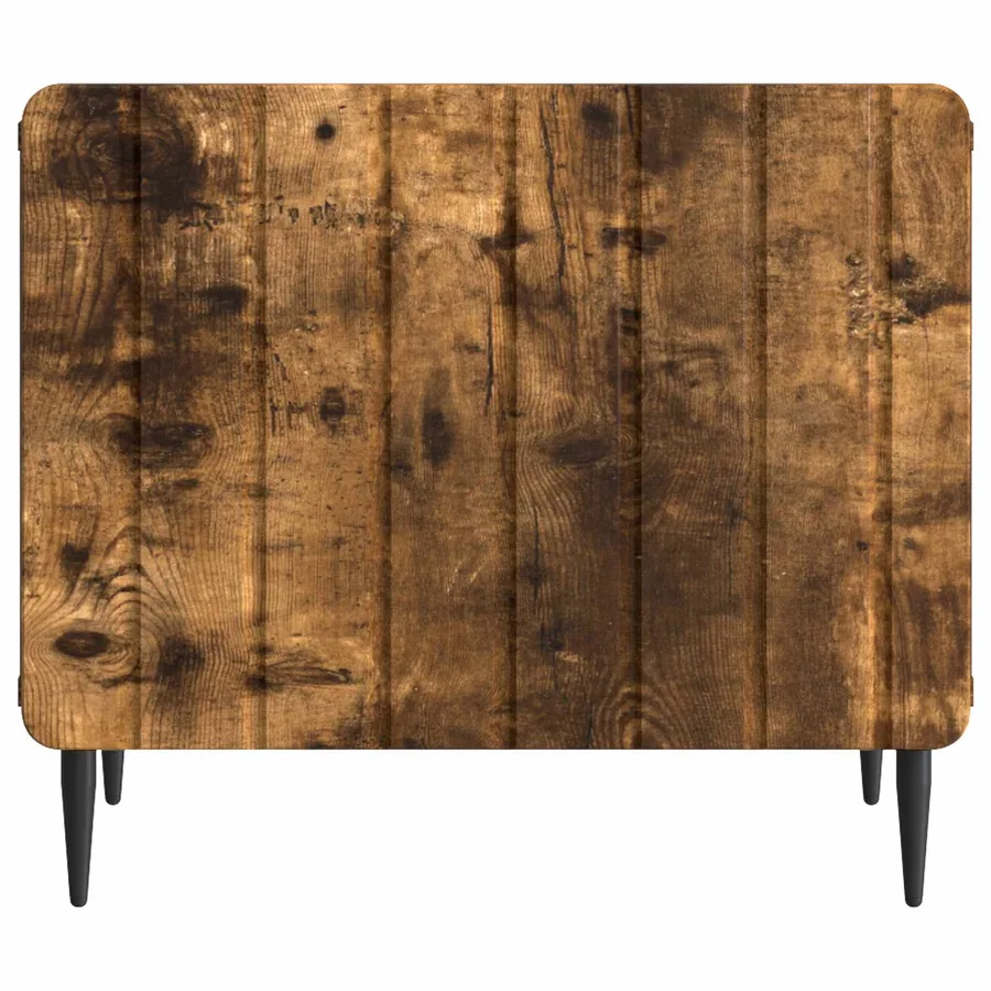 Table basse Chêne fumé 49 x 50 x 42 cm Bois d'ingénierie - 5