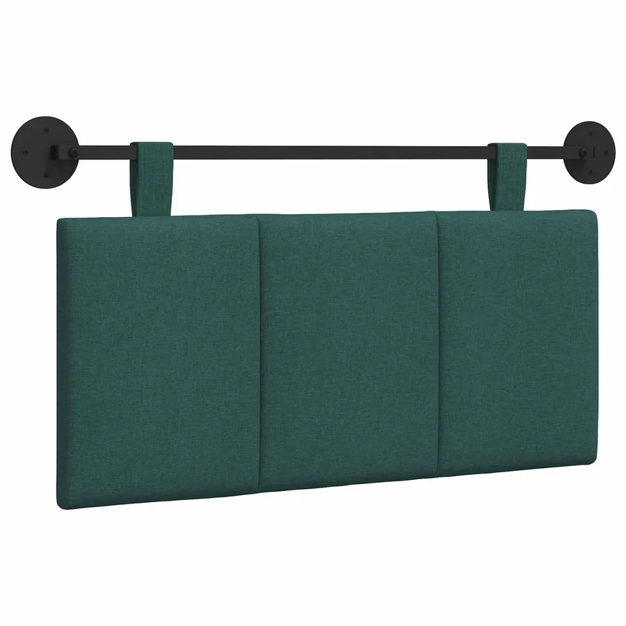 Tête de lit suspendue Vert foncé tissu - 2