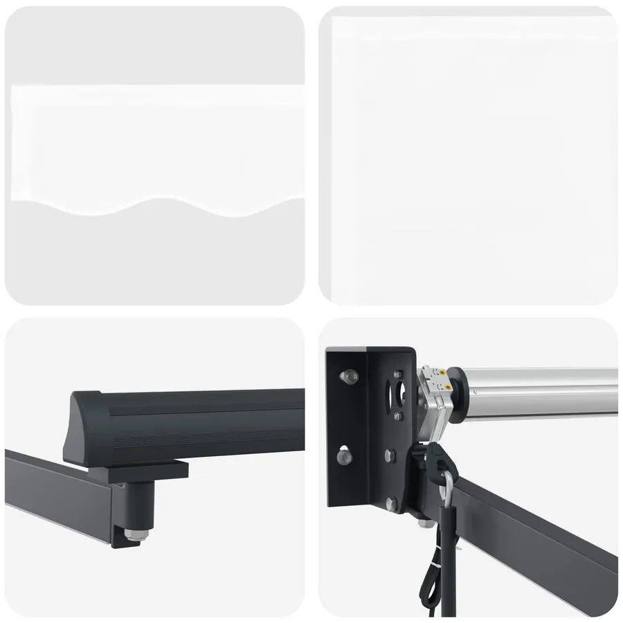Auvent rétractable électrique Blanc 4 × 3 m - 9